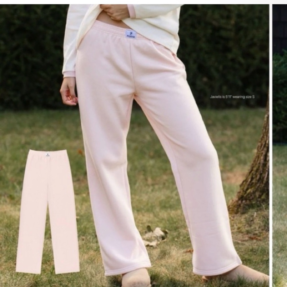 Parke Soft Pink Fleece Boxer Sweatpants